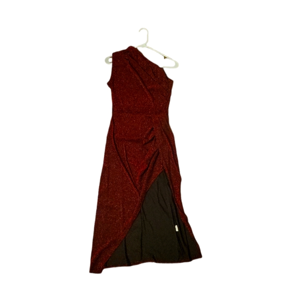 Sparkly, red,  evening dress